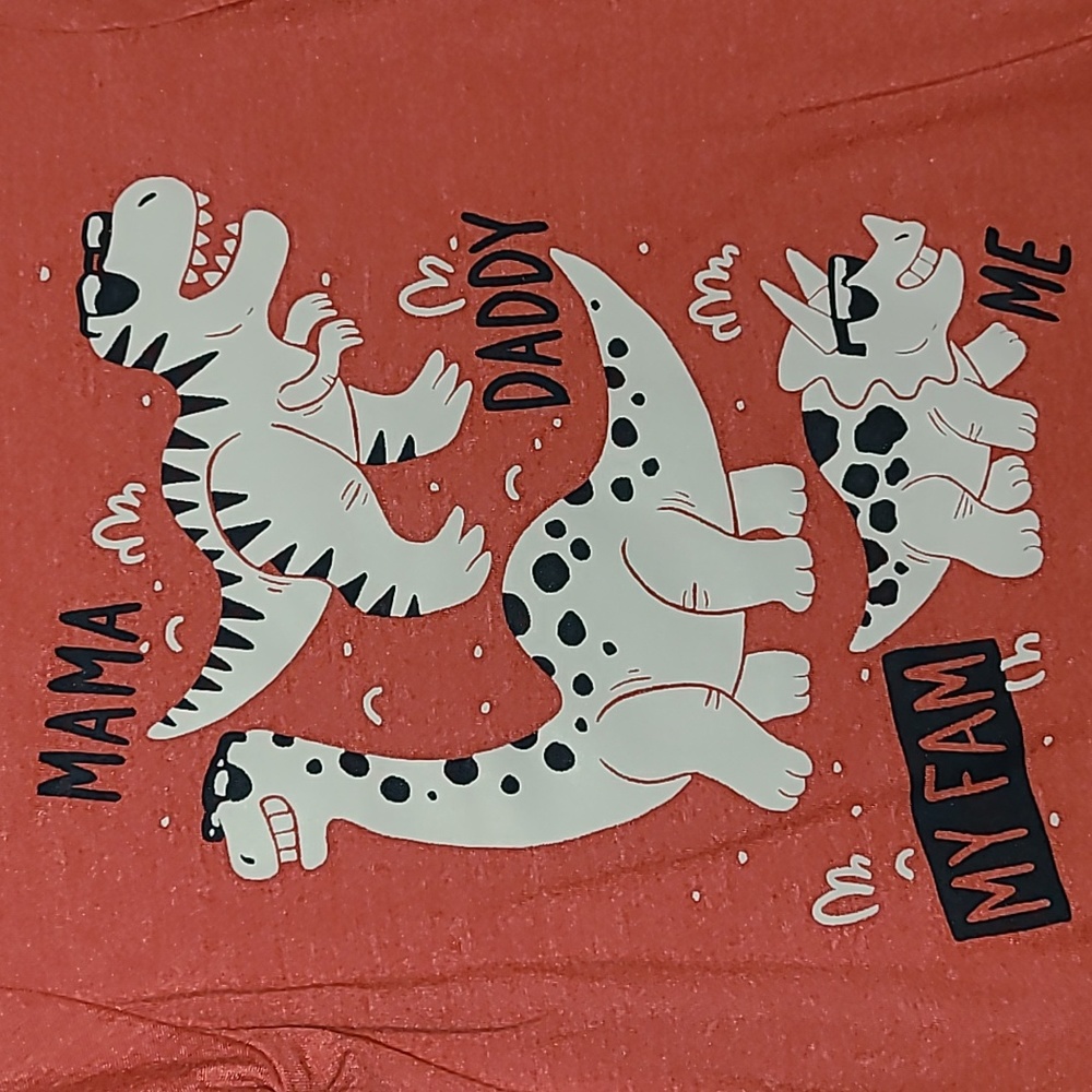 NWOT Children's Place Dinosaur Family Tee - Picture 3 of 4